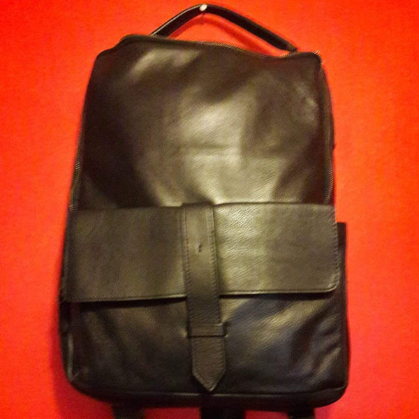 Handmade leather backpack