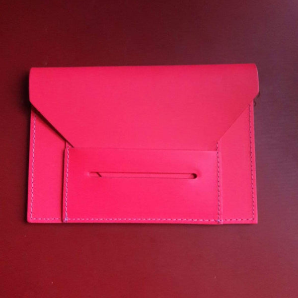 Large Hand Made Saddle leather card holder (Jas M B)